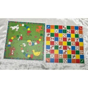 Discovery Toys Ravensburger Game Boards Vintage 1986 Kids Multicolor Good 2pc
